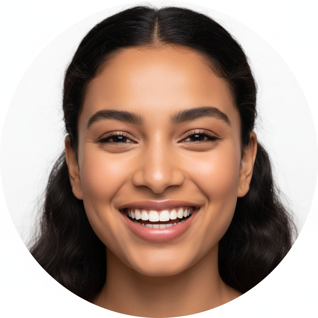 Smiling South Asian woman cruiser